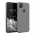 kwmobile Google Pixel 4a grey silicone case on phone
