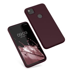 kwmobile Google Pixel 4a fioletowe etui, widok pod kątem - Artykuły techniczne i elektronika