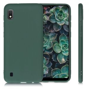 Samsung Galaxy A10 Green Silicone Case with Phone Display - Phone Case