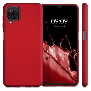 kwmobile Samsung Galaxy A12 Szilikon Tok - Piros