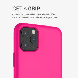 kwmobile iPhone 11 Pro Max Neon Pink Silicone Case - Camera View - Nonbrand Phone Case