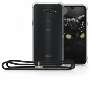 kwmobile LG Q60 transparent silicone case with lanyard - Nonbrand Phone Case