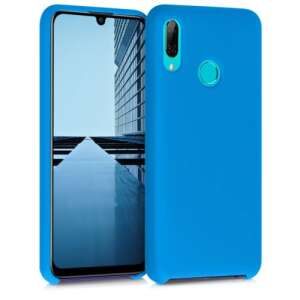 kwmobile silicone case for Huawei P Smart 2019, blue, front and back view - Phone Case
