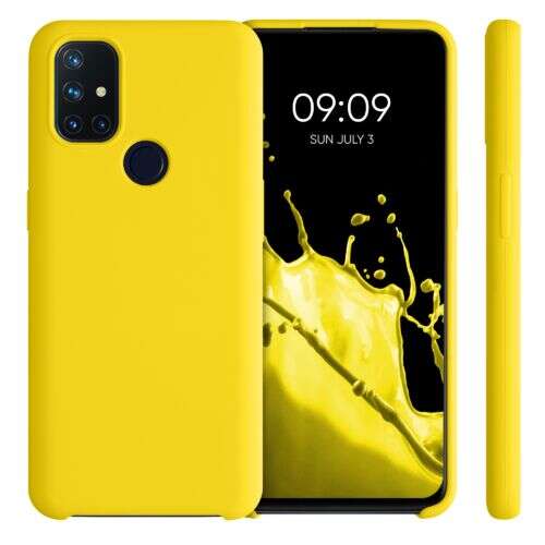 Жълт силиконов калъф OnePlus Nord N10 5G