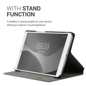 Huawei MediaPad M3 8.4" Tablet Cover, Kwmobile, Grey, Eco-Leather, 53894.02 131483719 - Tablet Case
