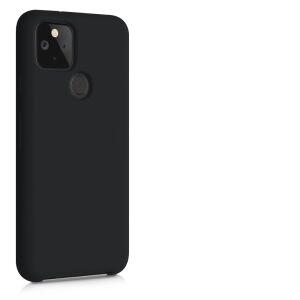 kwmobile Black Silicone Case for Google Pixel 5 - Protective Phone Cover - Phone Case