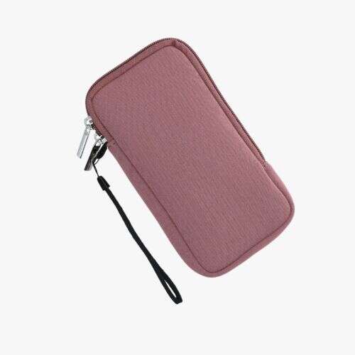 kwmobile Universal 6.8 inch Pink Neoprene Phone Case with Wrist Strap