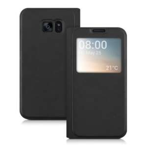 Samsung Galaxy S7 Czarne Etui z Ekoskóry - Kontakty telefoniczne