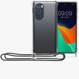 Przezroczyste etui na telefon kwmobile Motorola Edge 30 Pro ze smyczą - Artykuły techniczne i elektronika