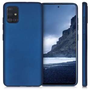Husă silicon albastră Samsung Galaxy A51, carcasă telefon - Kwmobile