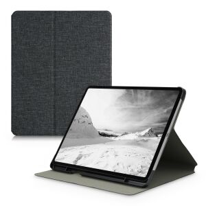 Kwmobile iPad Pro 12.9 (2021) dark grey textile case with stand - Kwmobile Tablet Case
