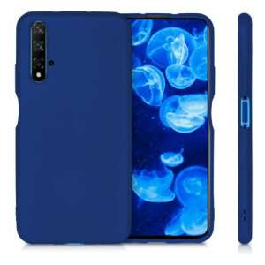 Huawei Nova 5T niebieskie silikonowe etui na telefon, pełny widok - Artykuły techniczne i elektronika