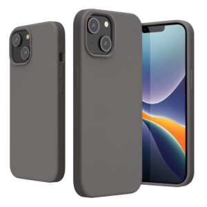 Kwmobile Graue Silikonhülle für Apple iPhone 14 mit Telefondisplay - Handyhüllen