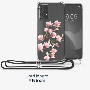 Kwmobile Galaxy A52 Blumen Handykette Hülle - Handyhüllen