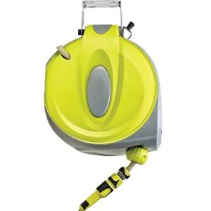 Automatic hose reel with 20m hose and connectors, 1/2 inch - Irrigation