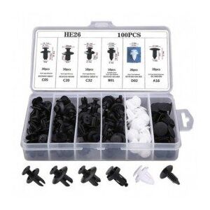 Autó Patent Szett - 100 db Vegyes 135193315 - Jármű karosszéria rögzítő