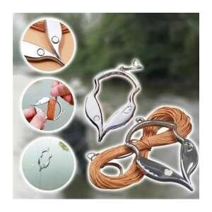 Wobbler Szabadító fishing lure remover tool, stainless steel, with line, 9.5m, 7.5cm*4.5cm*6mm, 45g - Lure