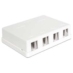 Delock Keystone wall mount box with 8 ports for network cables - Keystone Module Accessory