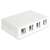 Delock Keystone wall mount box with 8 ports for network cables