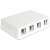 Delock Keystone wall mount box with 8 ports for network cables