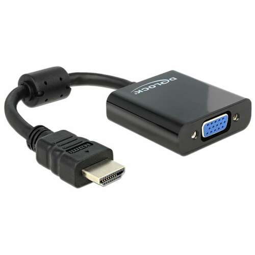 Adaptor Delock HDMI la VGA, negru