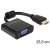 Delock Adapter HDMI-A-dugós csatlakozó &gt; VGA-csatlakozóhüvely fekete 79792311}