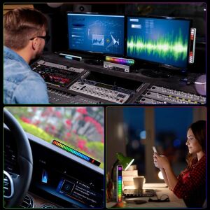 Ritmusra villagó led lights in studio, car, and desk setups - Decorative Lamp