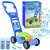Bubble-blowing Lawn Mower in Blue with 2 Bottles of Bubble Liquid 51343501