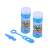 Two bottles of bubble solution and two bubble wands