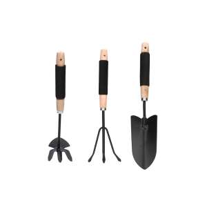 GerdenLine 3-piece garden tool set, including a trowel, cultivator, and hand rake - Planting Tool