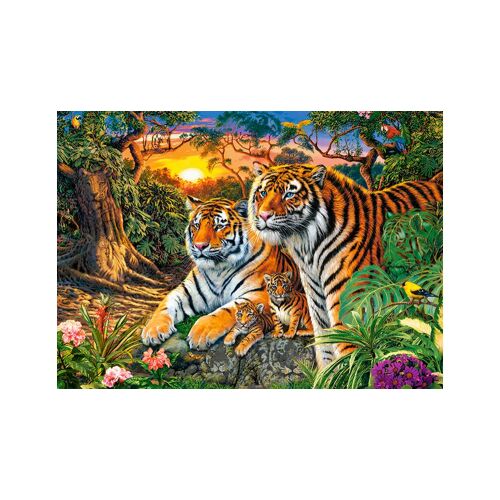 Kész Castorland Tigris Család 180 darabos kirakó