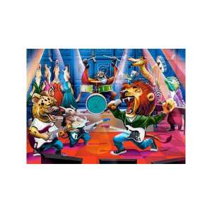 Castorland Animal Rock Concert 300 piece jigsaw puzzle, featuring a band of animals playing rock music - Puzzle