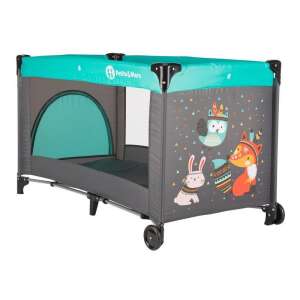 P&M Koot utazóágy, Fox Aqua mintával, oldalnézet - Utazóágy és Kiegészítői