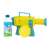 Fru Blu Mega Bubble Blaster, yellow and blue bubble gun with 24 holes, includes bubble solution and tray