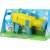 Fru Blu Mega Bubble Blaster, yellow and blue bubble gun with 24 holes, includes bubble solution and tray, packaging
