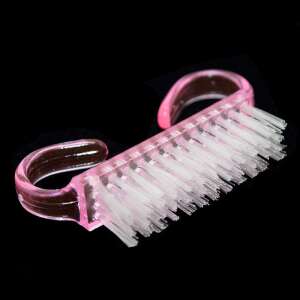 Rózsaszín körömkefe erős sörtékkel, ideális körömtisztításhoz és előkészítéshez - Nono