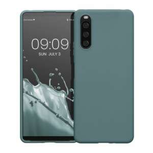 Kwmobile Case for Sony Xperia 10 IV Phone, Silicone, Green, 57800.207