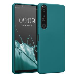 Kwmobile Sony Xperia 1 IV зелен силиконов калъф на телефон, пълна защита - Технически статии и електроника