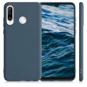 kwmobile Silikonhülle für Huawei P30 Lite, blau, 360 Grad Ansicht - Handyhüllen