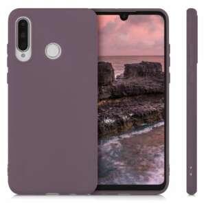 kwmobile silicone case for Huawei P30 Lite in purple, 3/4 view - Phone Case