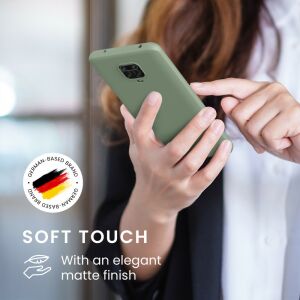 Kwmobile Xiaomi Redmi Note 9S/9 Pro/9 Pro Max green silicone case with soft touch finish - Phone Case