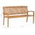 Teak kerti pad méretei, 159 x 57.5 x 90 cm