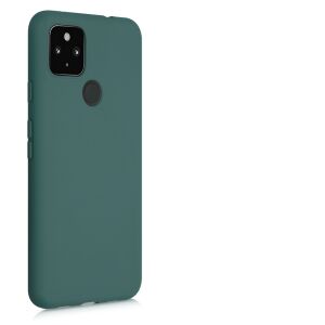 kwmobile Google Pixel 4a 5G Green Silicone Case - plain background - Phone Case