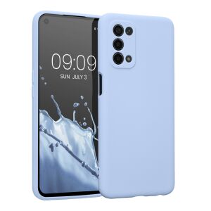 Niebieskie silikonowe etui na telefon Kwmobile OPPO A74/A54 5G - Artykuły techniczne i elektronika