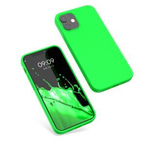 kwmobile iPhone 12/12 Pro Zielone Silikonowe Etui - Artykuły techniczne i elektronika