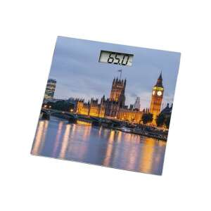 XAVAX "LONDON" digitális személymérleg, London panorámával, a Parlamenttel és a Big Bennel - Xavax