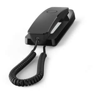 Gigaset DESK 200 black corded phone, angled view - Gigaset Desk Phone
