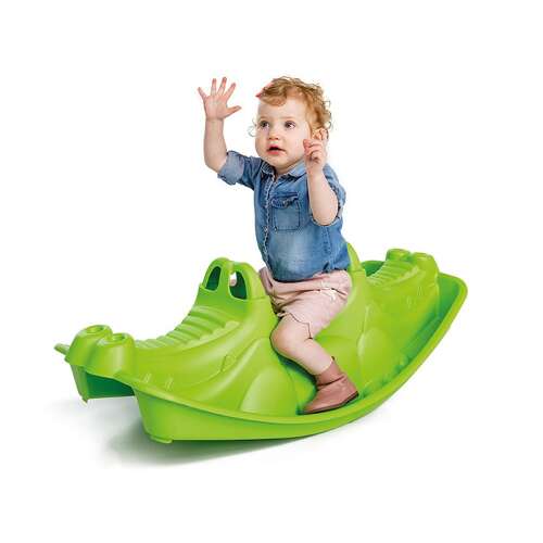 Balansoar crocodil verde pentru trei persoane, leagăn - 101 x 46 x 33 cm 51439768