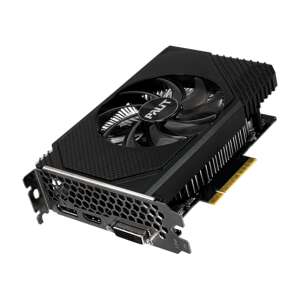 Palit GeForce RTX 3050 StormX 8GB graphics card, angled view - Palit Graphics Card
