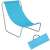 Kék Springos összecsukható szék hordozó táskával